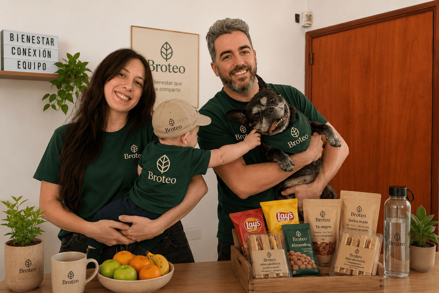 Equipo de Broteo en una cocina de oficina