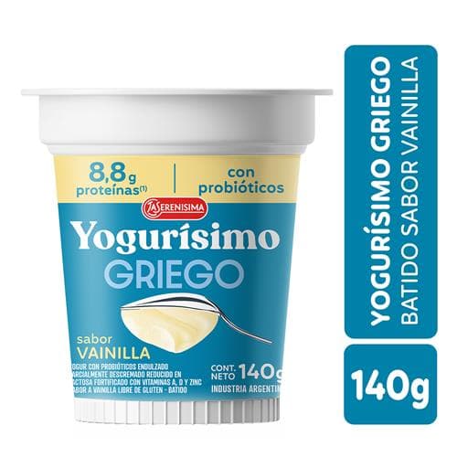 Yogur Griego Batido Sabor Vainilla